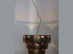 ΦΩΤΙΣΤΙΚΟ ΚΡΕΜΑΣΤΟ ARTELIBRE ΚΑΦΕ ΜΕΤΑΛΛΟ 54.5X54.5X52.5CM