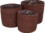 ΚΑΛΑΘΙ ARTELIBRE ALMOND SEAGRASS 20X20X18CM ΣΕΤ 3ΤΜΧ