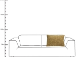 ΜΑΞΙΛΑΡΙ ARTELIBRE TEDDY ΚΑΦΕ POLYESTER 40X60CM