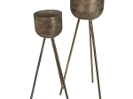 ΚΑΣΠΩ ARTELIBRE ΚΑΦΕ ΜΕΤΑΛΛΟ 26.5X26.5X101CM ΣΕΤ 2ΤΜΧ