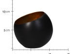 ΚΗΡΟΠΗΓΙΟ ARTELIBRE ΜΑΥΡΟ ΜΕΤΑΛΛΟ 10X10X10CM