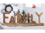 ΔΙΑΚΟΣΜΗΤΙΚΟ ARTELIBRE 'FAMILY' ΦΥΣΙΚΟ/ΜΠΡΟΝΖΕ ΞΥΛΟ/ΑΛΟΥΜΙΝΙΟ 7.5X55X21CM