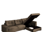 ΚΑΝΑΠΕΣ ΓΩΝΙΑΚΟΣ ΔΕΞΙΑ ΓΩΝΙΑ DOUGIE ΚΑΦΕ 305X195X90CM