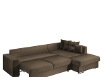 ΚΑΝΑΠΕΣ ΓΩΝΙΑΚΟΣ ΔΕΞΙΑ ΓΩΝΙΑ DOUGIE ΚΑΦΕ 305X195X90CM