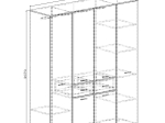 ΝΤΟΥΛΑΠΑ ARTELIBRE ΙΟΚΑΣΤΗ RAW ENDGRAIN OAK/LIGHT ARTWOOD 180X52X207CM