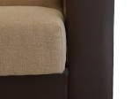 ΚΑΝΑΠΕΣ ΚΡΕΒΑΤΙ ΓΩΝΙΑΚΟΣ ARTELIBRE JOSE ΜΠΕΖ/ΚΑΦΕ PU 270X150X86CM