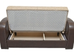 ΚΑΝΑΠΕΣ ΚΡΕΒΑΤΙ ΔΙΘΕΣΙΟΣ ARTELIBRE MARTINI ΚΑΦΕ PU 154X84X84CM