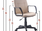 ΚΑΡΕΚΛΑ ΓΡΑΦΕΙΟΥ ARTELIBRE ABA ΜΠΕΖ PVC 53X49X85-97CM