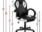 ΚΑΡΕΚΛΑ ΓΡΑΦΕΙΟΥ ARTELIBRE GAMING ΚΑΛΥΨΩ ΜΑΥΡΟ PU 58X50X106-116CM