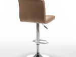 ΣΚΑΜΠΟ BAR ARTELIBRE DIN ΜΕ ΠΛΑΤΗ ΠΤΥΣΣΟΜΕΝΟ CAPPUCCINO PVC/ΜΕΤΑΛΛΟ 44X50X92-113CM