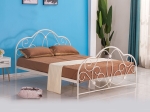ΚΡΕΒΑΤΙ ARTELIBRE ARIEL ΜΕΤΑΛΛΙΚΟ SEMY GLOSSY WHITE 210X155X110CM (ΣΤΡΩΜΑ 150X200CM)