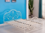 ΚΡΕΒΑΤΙ ARTELIBRE ARIEL ΜΕΤΑΛΛΙΚΟ SEMY GLOSSY WHITE 210X155X110CM (ΣΤΡΩΜΑ 150X200CM)