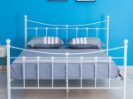 ΚΡΕΒΑΤΙ ARTELIBRE SOPHIE ΜΕΤΑΛΛΙΚΟ SANDY WHITE 210X168X110CM (ΣΤΡΩΜΑ 160X200CM)