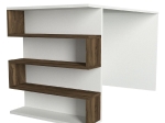 ΓΡΑΦΕΙΟ ARTELIBRE CLEORA ΛΕΥΚΟ/ΚΑΦΕ 120X60X75CM