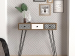 ΚΟΝΣΟΛΑ ARTELIBRE LIDYA ΚΑΦΕ ΜΕ ΣΧΕΔΙΟ 90X35X91CM