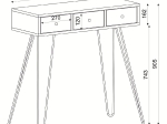 ΚΟΝΣΟΛΑ ARTELIBRE LIDYA ΚΑΦΕ ΜΕ ΣΧΕΔΙΟ 90X35X91CM