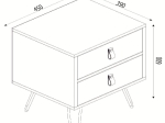 ΚΟΜΟΔΙΝΟ ARTELIBRE TILOS ΦΥΣΙΚΟ/ΑΝΘΡΑΚΙ/ΑΝΟΙΧΤΟ ΚΑΦΕ 45X39X60CM