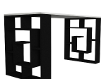 ΓΡΑΦΕΙΟ ARTELIBRE LINE ΛΕΥΚΟ/ΜΑΥΡΟ 140X60X74CM