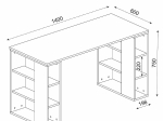 ΓΡΑΦΕΙΟ ARTELIBRE WIMSEY ΛΕΥΚΟ/SAPPHIRE ΜΟΡΙΟΣΑΝΙΔΑ/ΜΕΛΑΜΙΝΗ 140X60X74CM