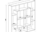 ΒΙΒΛΙΟΘΗΚΗ ARTELIBRE NISIROS CORDOBA ΜΟΡΙΟΣΑΝΙΔΑ/ΜΕΛΑΜΙΝΗ 136X22X136CM