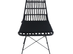 ΚΑΡΕΚΛΑ ΚΗΠΟΥ ARTELIBRE ALFONSE ΜΑΥΡΟ ΜΕΤΑΛΛΟ/RATTAN 47X62X81CM