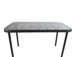 ΤΡΑΠΕΖΙ ΚΗΠΟΥ ARTELIBRE AMPIUS ΜΑΥΡΟ ΜΕΤΑΛΛΟ/RATTAN/ΓΥΑΛΙ 160X90X73CM