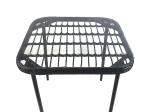 ΤΡΑΠΕΖΙ ΚΗΠΟΥ ARTELIBRE ANTIUS ΜΑΥΡΟ ΜΕΤΑΛΛΟ/RATTAN/ΓΥΑΛΙ 80X80X73CM