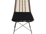 ΚΑΡΕΚΛΑ ΚΗΠΟΥ ARTELIBRE ATILIUS ΦΥΣΙΚΟ/ΜΑΥΡΟ ΜΕΤΑΛΛΟ/RATTAN 46X59X83CM