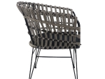 ΚΑΡΕΚΛΑ ΚΗΠΟΥ ARTELIBRE ATRIUS ΓΚΡΙ/ΜΑΥΡΟ ΜΕΤΑΛΛΟ/RATTAN 61X57X80CM