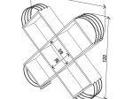 ΒΙΒΛΙΟΘΗΚΗ ARTELIBRE CASE ΛΕΥΚΟ/ΧΡΩΜΙΟ 120X25X120CM