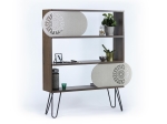 ΒΙΒΛΙΟΘΗΚΗ ARTELIBRE ILLIA NO 2 ΚΑΡΥΔΙ/ΜΑΥΡΟ 94X25X117CM