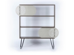ΒΙΒΛΙΟΘΗΚΗ ARTELIBRE ILLIA NO 2 ΚΑΡΥΔΙ/ΜΑΥΡΟ 94X25X117CM
