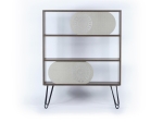ΒΙΒΛΙΟΘΗΚΗ ARTELIBRE ILLIA NO 2 ΚΑΡΥΔΙ/ΜΑΥΡΟ 94X25X117CM