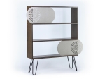 ΒΙΒΛΙΟΘΗΚΗ ARTELIBRE ILLIA NO 2 ΚΑΡΥΔΙ/ΜΑΥΡΟ 94X25X117CM