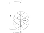 ΡΟΛΟΙ ΤΟΙΧΟΥ ARTELIBRE MINUET ΛΕΥΚΟ/ΜΑΥΡΟ ΞΥΛΟ/ΥΦΑΣΜΑ 23X23X2CM