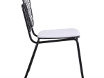 ΚΑΡΕΚΛΑ ΜΕΤΑΛΛΙΚΗ ARTELIBRE ALNUS ΜΕ ΜΑΞΙΛΑΡΙ ΜΑΥΡΟ 53X55X79CM