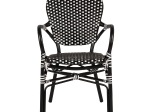 ΚΑΡΕΚΛΑ ΚΗΠΟΥ ARTELIBRE BOALI ΜΑΥΡΟ/ΛΕΥΚΟ ΑΛΟΥΜΙΝΙΟ/RATTAN 41X45X92CM