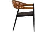 ΠΟΛΥΘΡΟΝΑ ΚΗΠΟΥ ARTELIBRE LIVINGSTONE ΜΑΥΡΟ/ΚΑΦΕ ΑΛΟΥΜΙΝΙΟ/RATTAN 56X55X76CM