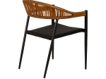 ΠΟΛΥΘΡΟΝΑ ΚΗΠΟΥ ARTELIBRE LIVINGSTONE ΜΑΥΡΟ/ΚΑΦΕ ΑΛΟΥΜΙΝΙΟ/RATTAN 56X55X76CM
