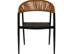 ΠΟΛΥΘΡΟΝΑ ΚΗΠΟΥ ARTELIBRE LIVINGSTONE ΜΑΥΡΟ/ΚΑΦΕ ΑΛΟΥΜΙΝΙΟ/RATTAN 56X55X76CM