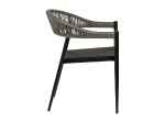 ΠΟΛΥΘΡΟΝΑ ΚΗΠΟΥ ARTELIBRE LIVINGSTONE ΜΑΥΡΟ/ΓΚΡΙ ΑΛΟΥΜΙΝΙΟ/RATTAN 56X55X76CM
