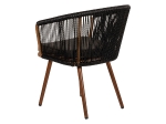 ΠΟΛΥΘΡΟΝΑ ΚΗΠΟΥ ARTELIBRE LOFOI ΜΑΥΡΟ/ΚΑΦΕ ΑΛΟΥΜΙΝΙΟ/RATTAN 60X62X81CM