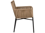 ΠΟΛΥΘΡΟΝΑ ΚΗΠΟΥ ARTELIBRE BLUENILE ΜΠΕΖ/ΜΑΥΡΟ ΑΛΟΥΜΙΝΙΟ/RATTAN 56X60X83CM