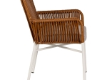 ΠΟΛΥΘΡΟΝΑ ΚΗΠΟΥ ARTELIBRE BLUENILE ΛΕΥΚΟ/ΚΑΦΕ ΑΛΟΥΜΙΝΙΟ/RATTAN 49X42X81CM