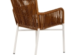 ΠΟΛΥΘΡΟΝΑ ΚΗΠΟΥ ARTELIBRE BLUENILE ΛΕΥΚΟ/ΚΑΦΕ ΑΛΟΥΜΙΝΙΟ/RATTAN 49X42X81CM