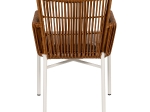 ΠΟΛΥΘΡΟΝΑ ΚΗΠΟΥ ARTELIBRE BLUENILE ΛΕΥΚΟ/ΚΑΦΕ ΑΛΟΥΜΙΝΙΟ/RATTAN 49X42X81CM