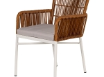 ΠΟΛΥΘΡΟΝΑ ΚΗΠΟΥ ARTELIBRE BLUENILE ΛΕΥΚΟ/ΚΑΦΕ ΑΛΟΥΜΙΝΙΟ/RATTAN 49X42X81CM