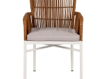 ΠΟΛΥΘΡΟΝΑ ΚΗΠΟΥ ARTELIBRE BLUENILE ΛΕΥΚΟ/ΚΑΦΕ ΑΛΟΥΜΙΝΙΟ/RATTAN 49X42X81CM