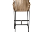 ΣΚΑΜΠΟ KINTAMPO ΜΠΕΖ/ΜΑΥΡΟ ΑΛΟΥΜΙΝΙΟ/RATTAN 55X58X108CM