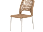 ΚΑΡΕΚΛΑ ΚΗΠΟΥ ARTELIBRE TINKISSO ΛΕΥΚΟ/ΦΥΣΙΚΟ ΑΛΟΥΜΙΝΙΟ/RATTAN 45X63X82CM